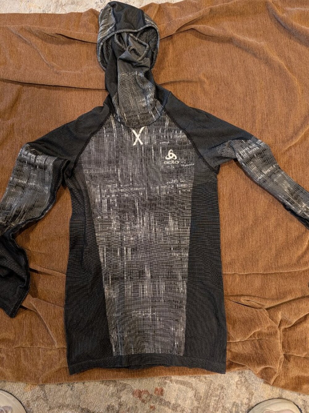 Odlo Performance Blackcomb Baselayer + Facemask - Men's Size M